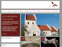 Tablet Screenshot of frederikskirken.dk